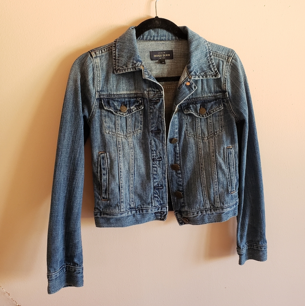 J Crew Indigo Denim Jean Jacket XXS